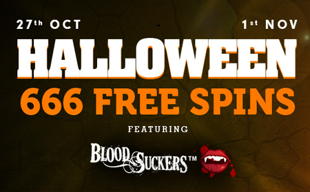 Halloween Giveaway – 666 Free Spins