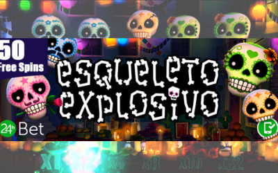 50 Free Spins daily in the game “Esqueleto Explosivo”