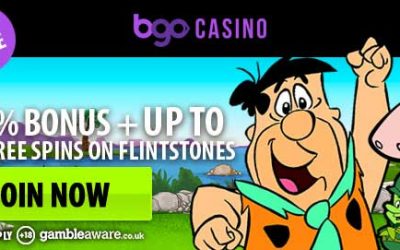 Flintstones hozir bgoda yashaydi – 100 Free Spins!