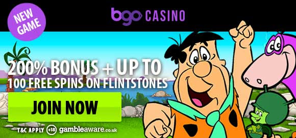 The Flintstones búa núna á bgo – 100 Frítt Snúningur!