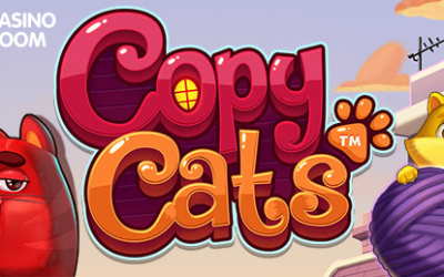 50 gratis spins for at prøve NetEnts seneste spillemaskine: "Copy Cats"